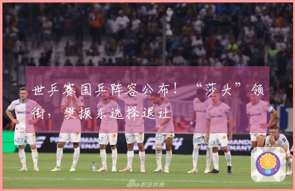 世乒赛国乒阵容公布！“莎头”领衔，樊振东选择退让