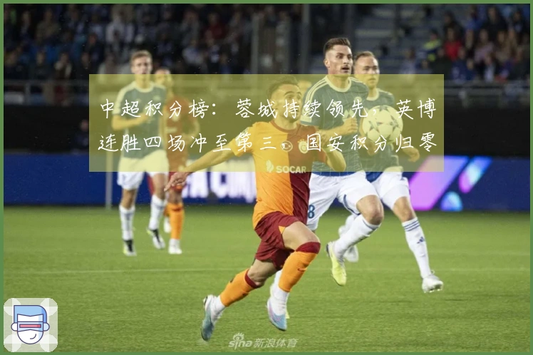 中超积分榜：蓉城持续领先，英博连胜四场冲至第三，国安积分归零
